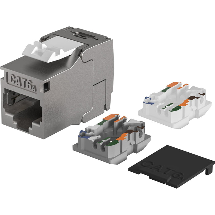 Efb Rj45 Keystone Slimline Shortbody Cat.6a Komponentenzertifiziert Plateado
