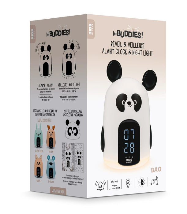 EAN 3499550387018 - Bigben Interactive RKIDSPANDA despertador Reloj despertador digital Negro, Blanco imagen 7