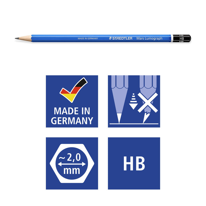 EAN 4007817114681 - Staedtler Mars Lumograph 100 12 pieza(s) imagen 6