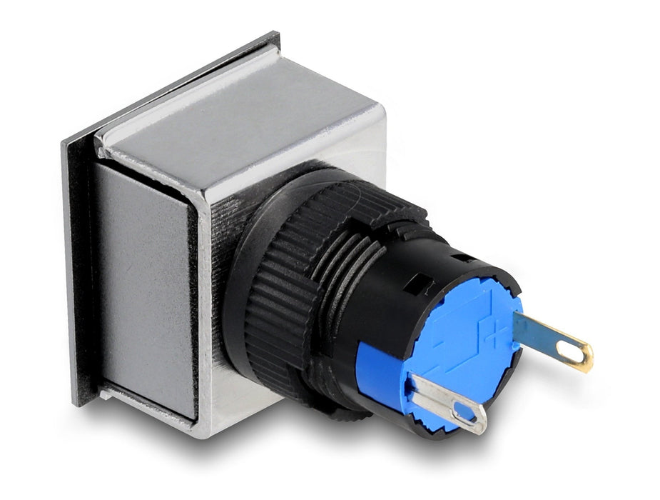 16 Mm Kunststoff Signallampe Weiss   Lötversion   Viereckig