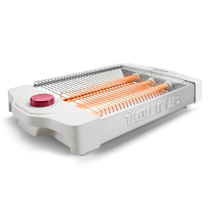Tostadora Plano Taurus Neptuno Plus 900w 12 Niveles Tostado 3 Resistencias Cuarzo Apto Todo Tipo Pan/Bolleria Bandeja Recogemigas