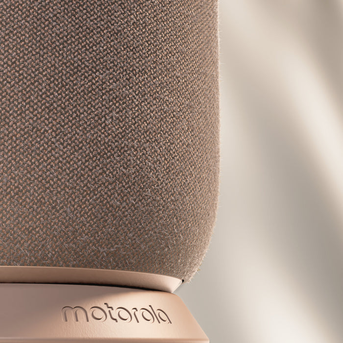 Motorola Moto Sound Flow Altavoz Para Uso Portátil Inalámbrico Bluetooth Wi-Fi Controlado Por Aplicación 30 Vatios 2 Vías Pantone Warm Taupe