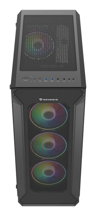 EAN 5901969420890 - GENESIS Irid 505 ARGB Midi Tower Negro, Transparente imagen 4