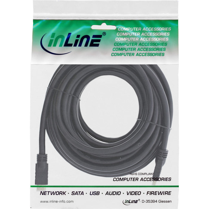 Cable Hdmi De Inline Hid Con Ethernet, 4k2k, M/M, Negro, Contactos Dorados, 20 M