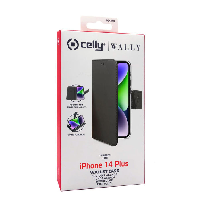 EAN 8021735196815 - Celly Wally funda para teléfono móvil 17 cm (6.7") Funda cartera Negro imagen 5