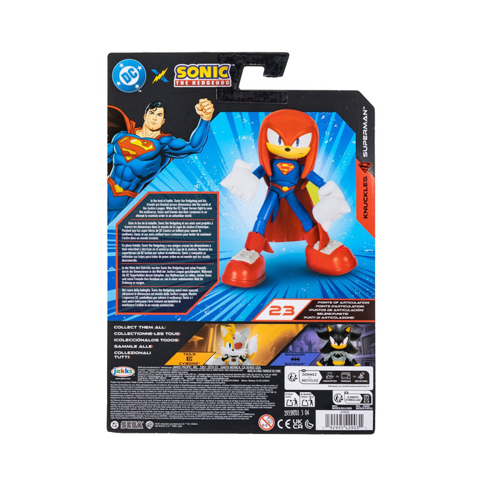 Figura Knuckles Sonic The Hedgehog X Dc Comics 13cm