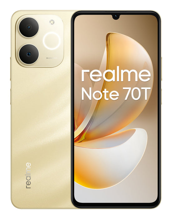 EAN 6941764469686 - realme Note 70T 17,1 cm (6.74") SIM doble Android 15 4G USB Tipo C 4 GB 256 GB 6000 mAh Oro imagen 1