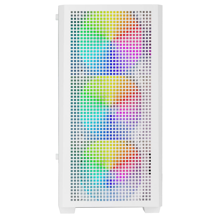 Caja Pc  Micro Atx Mars Gaming Mc-Vectorw Gpu Max 282mm Cristal Templado Mesh Argb Usb-C Blanco