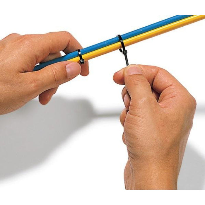 EAN 8057685306394 - Techly 142 x 3.5mm presilla Nylon Negro 100 pieza(s) imagen 5