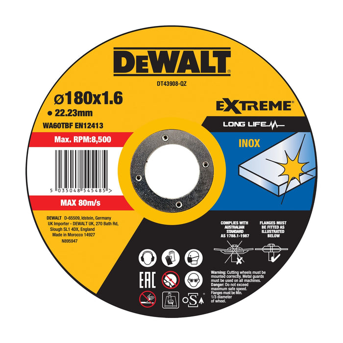 EAN 5035048545485 - DeWALT DT43908-QZ accesorio para amoladora angular Corte del disco imagen 1