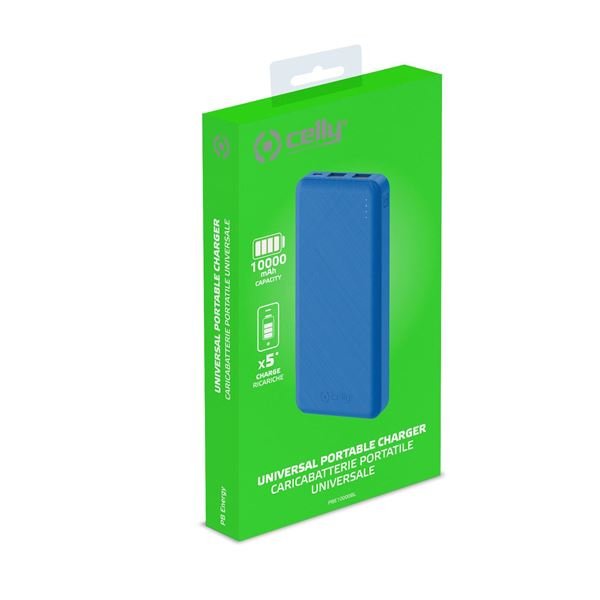 EAN 8021735751588 - Celly PBE10000 Ión de litio 10000 mAh Azul imagen 5