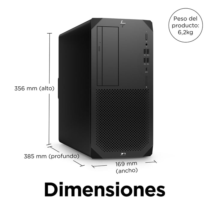 EAN 198122988549 - HP Z2 G9 Intel® Core™ i9 i9-14900K 32 GB DDR5-SDRAM 1 TB SSD Windows 11 Pro Torre Puesto de trabajo AI Wor imagen 3