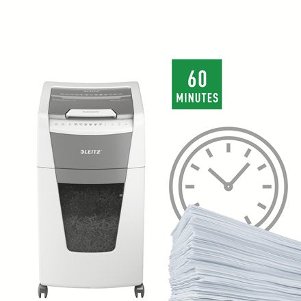 EAN 4002432124121 - Leitz 80150000 triturador de papel Corte cruzado 55 dB 22 cm Gris, Blanco imagen 10