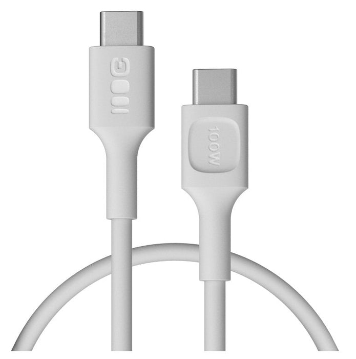 Green Cell Usb-C To Usb-C Cable Powerflex 100w 0.3m Blanco - Silicone