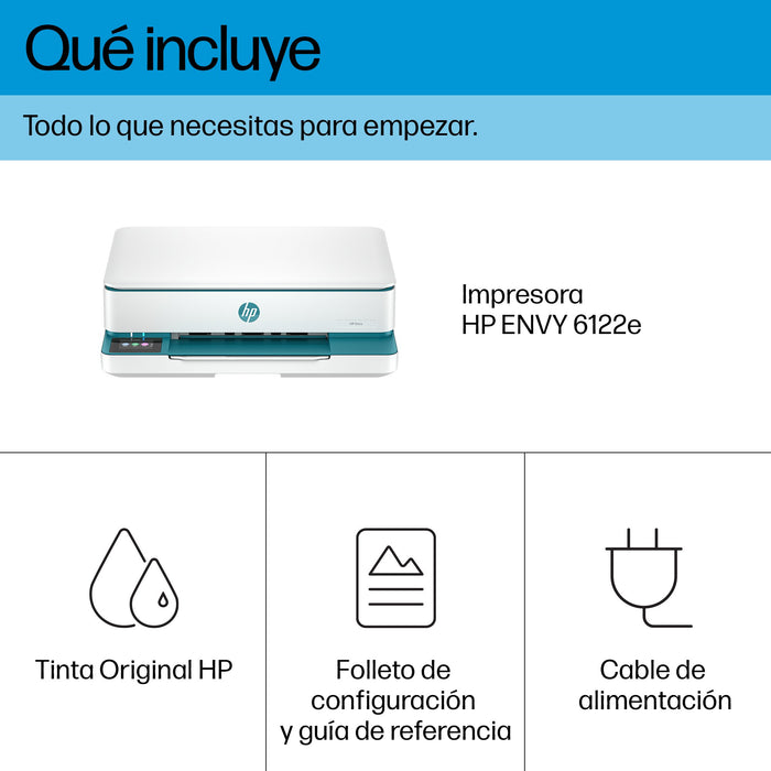 EAN 0197498438986 - HP ENVY 6122e All-in-One Printer Inyección de tinta térmica A4 4800 x 1200 DPI 10 ppm Wifi imagen 3
