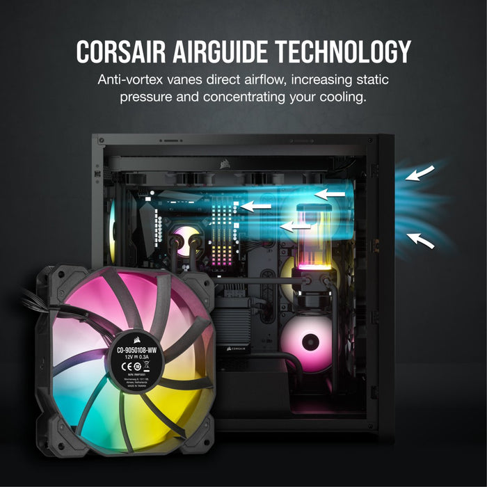 Ventilador Caja Corsair Sp Series Sp120 Rgb Elite 120mm Con Airguide Single Pack Co-9050108-Ww Ventilador Caja Corsair Sp Series Sp120 Rgb Elite 120mm Con Airguide Single Pack Co-9050108-Ww