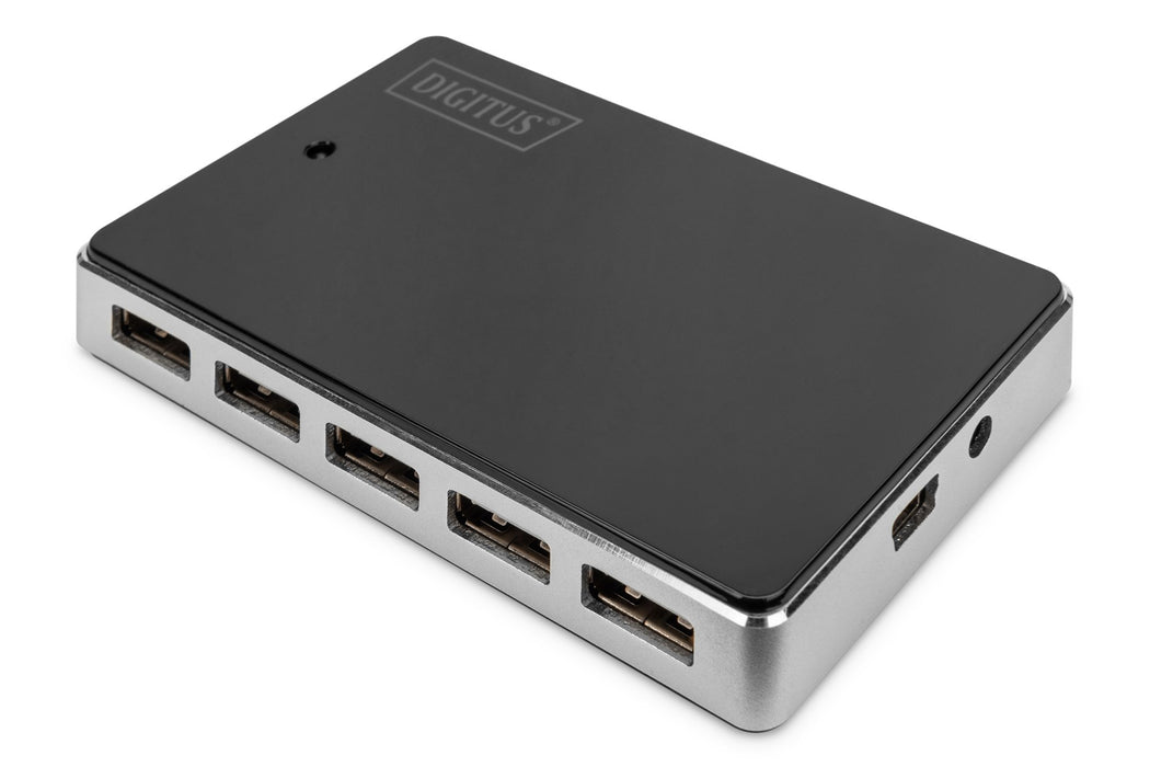EAN 4016032331445 - Digitus DA-70229 hub de interfaz 480 Mbit/s Negro, Plata imagen 1