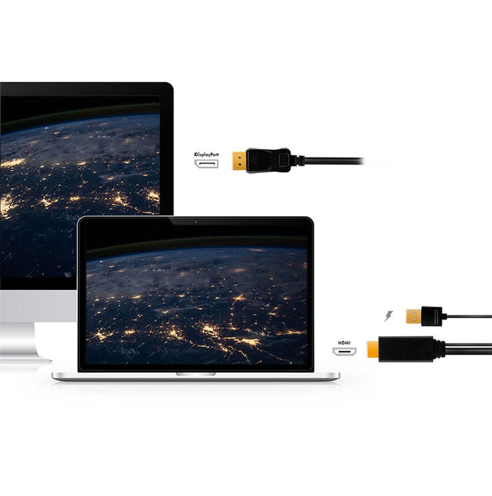 EAN 4052792062304 - LogiLink CH0091 adaptador de cable de vídeo 2 m HDMI + USB Type-A DisplayPort Negro imagen 4