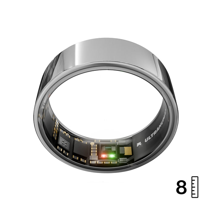 Ultrahuman Air Smart Ring Space Silver Grösse 8