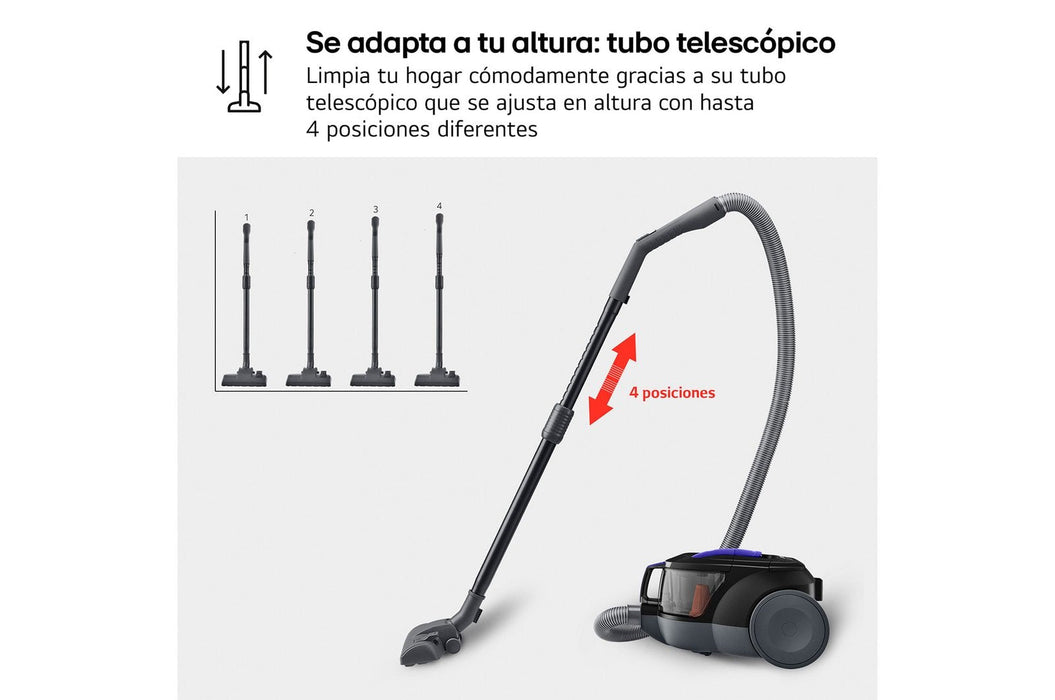 Aspirador De Trineo Lg Vc5506nhtb 650w
