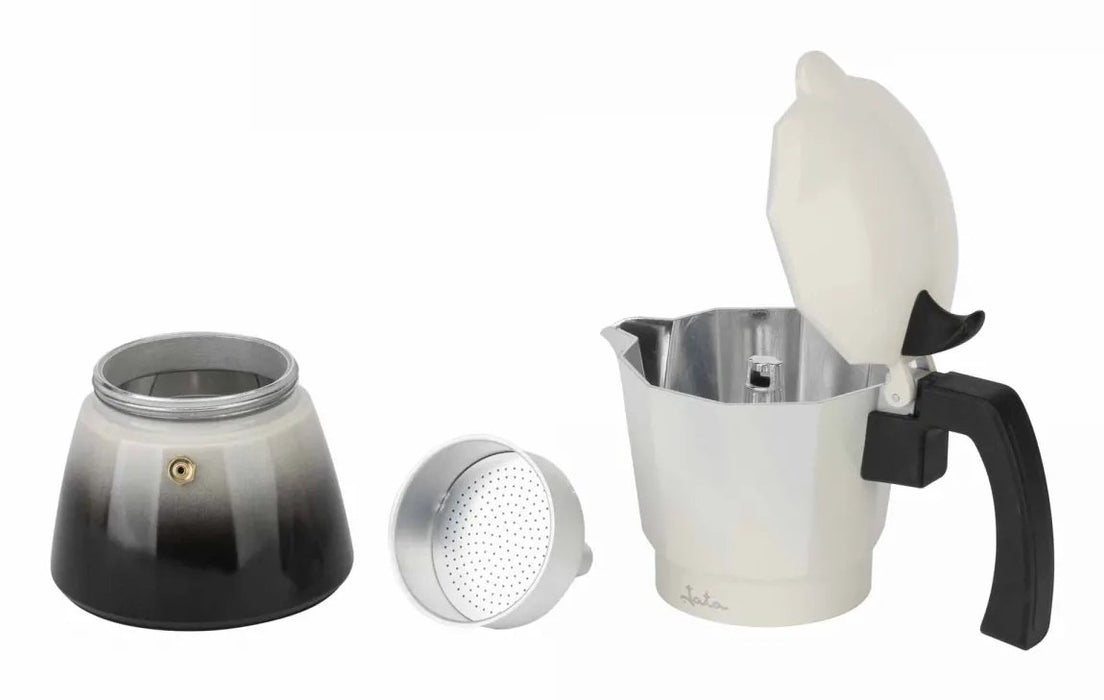 EAN 8436584384991 - JATA HCAF2403 cafetera manual Cafetera italiana 0,2 L Negro, Acero inoxidable imagen 5