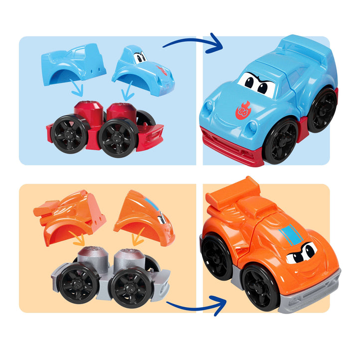 Camion De Carreras Y Construccion Mega Bloks 19pzs
