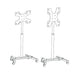 EAN 4250058519832 - Hagor 1983 soporte para pantalla de señalización 139,7 cm (55") Negro imagen 9