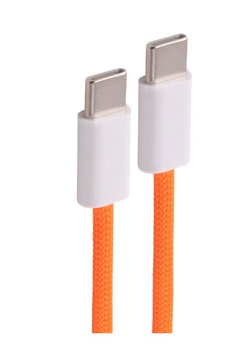 Shiverpeaks Usb-C Cable De Carga, 2.0, 240w, Orange, Textil, 0,5m