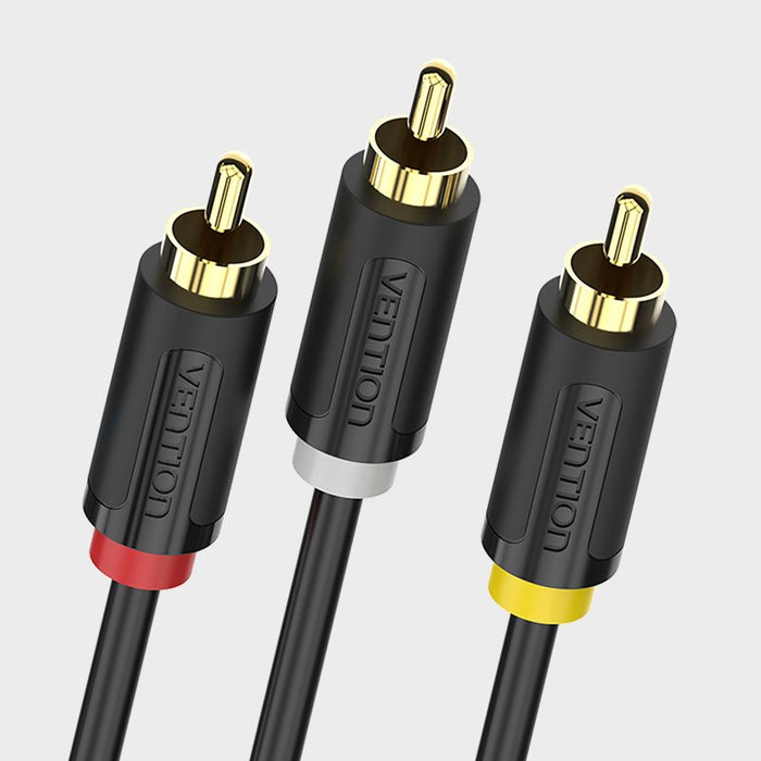 EAN 6922794729223 - Vention BCABH cable de vídeo compuesto 3 x RCA Negro, Rojo, Blanco, Amarillo imagen 2