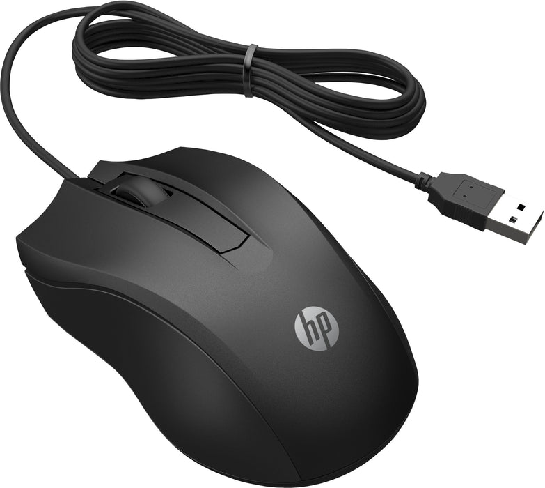 EAN 0195161775307 - HP Wired Mouse 100 ratón Oficina Ambidextro USB tipo A Óptico 1600 DPI imagen 2