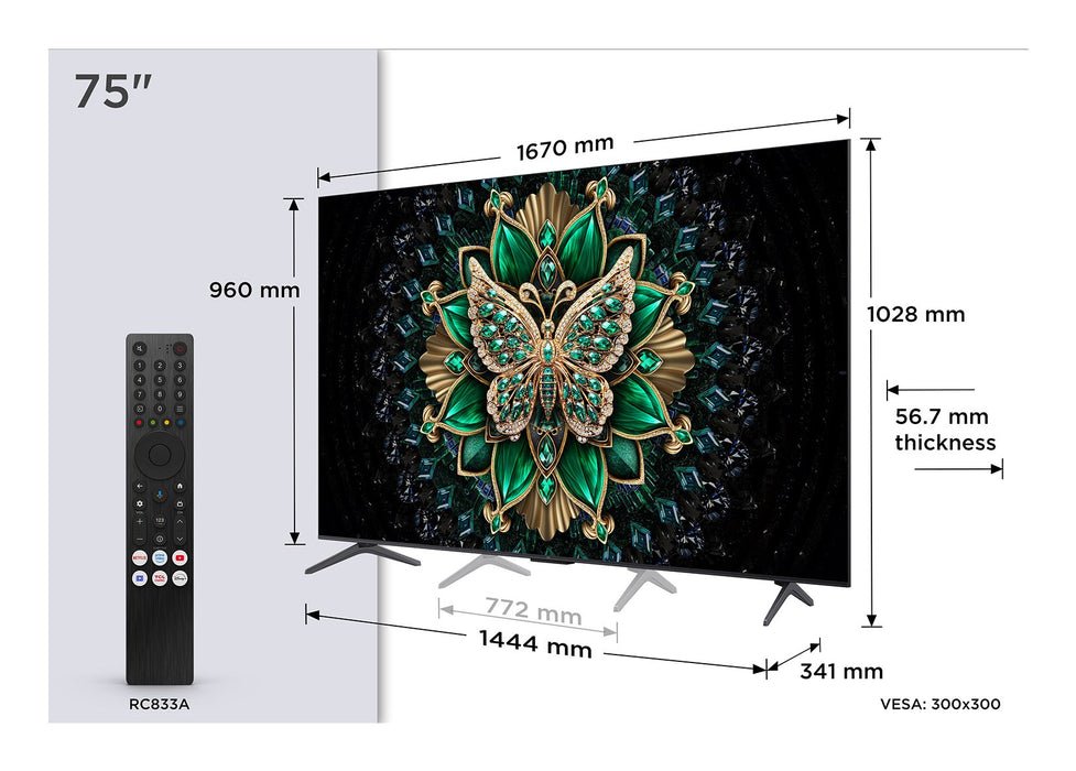 EAN 5901292525781 - TCL C6K 75C6K Televisor 190,5 cm (75") 4K Ultra HD Smart TV Wifi Metálico imagen 2