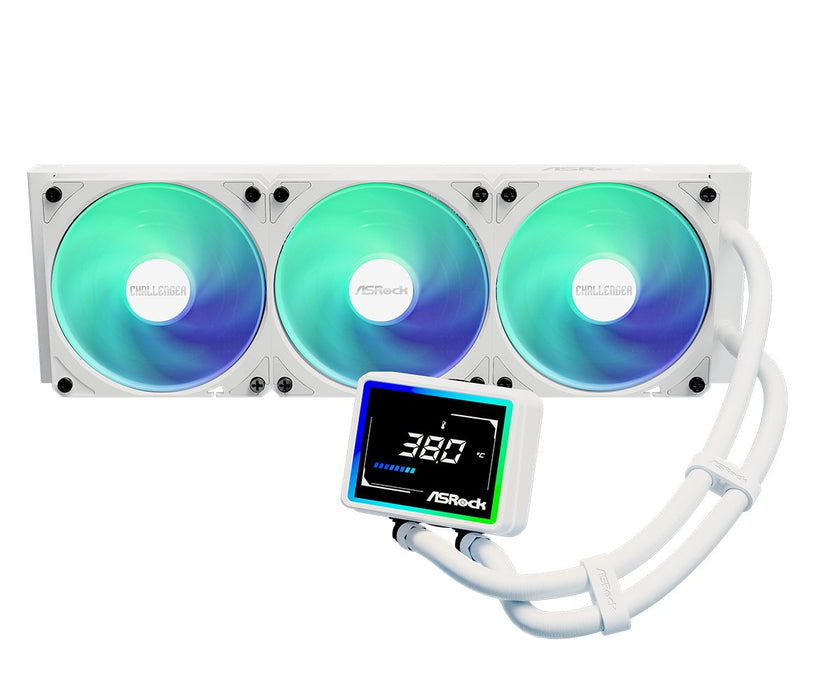 Refrigerador Liquido Cpu Asrock Challenger 360 Digital Argb White
