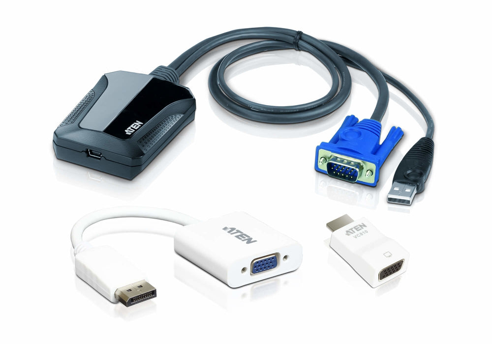 Aten Cv211cp-At Interruptor Kvm Negro