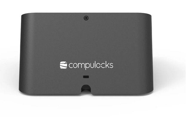 Compulocks Ipad Mini 8.3" Space Enclosure Av Conference Room Capsule Kit De Montaje (Base Caja) Ángulo De Visión De 25° Para Pc Tablet Cápsula De La Sala De Conferencias Av Bloqueable Aluminio De Alta Calidad Acero De Alta Calidad Negro