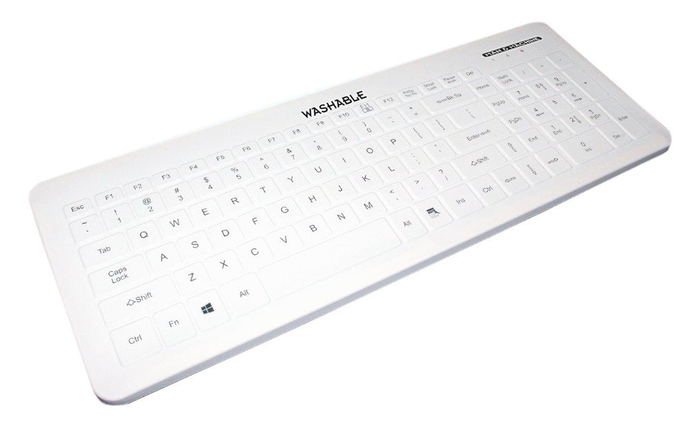 Man&Machine Very Cool Flat De Blanco Hygienetastatur,Blanco,104tasten,De