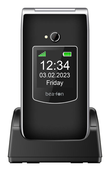 Beafon Sl605 6,1 Cm (2.4") Negro, Plata Teléfono Para Personas Mayores