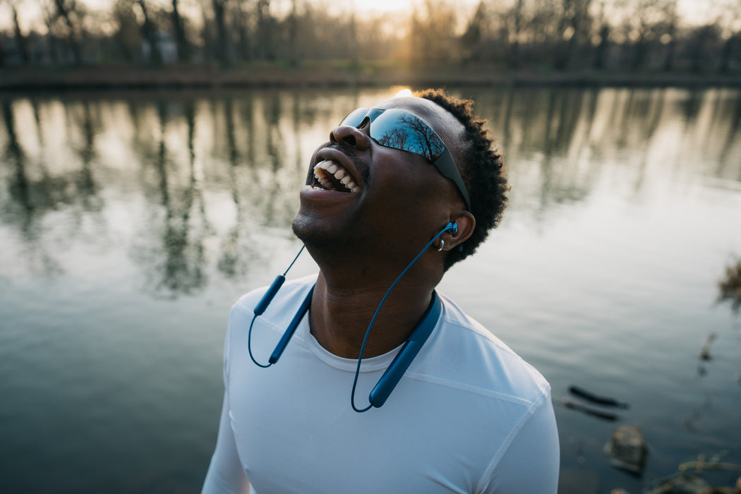 Trusound Pro Neckband  Earbuds, Blue