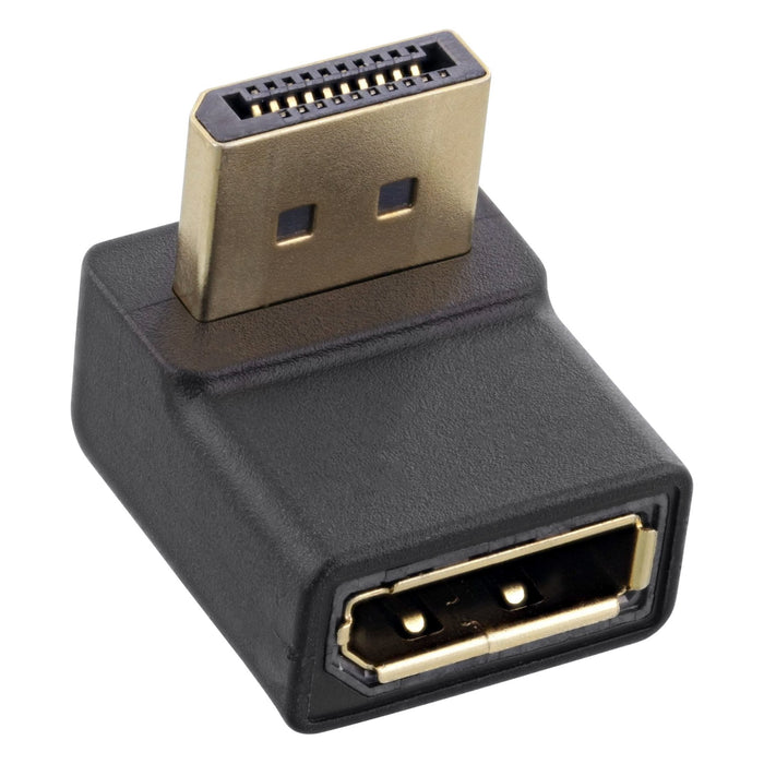 Adaptador Inline Displayport, Displayport Macho/Hembra En Ángulo Hacia Arriba