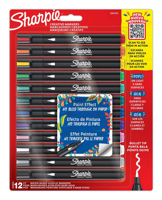 EAN 3026982010704 - Sharpie 2201070 marcador 12 pieza(s) Punta redonda imagen 1