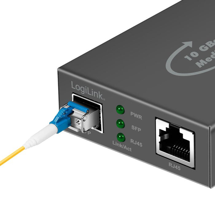Logilink Nmc003 Convertidor De Medio 10000 Mbit/S Negro