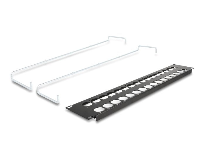 Delock 67057 Patchpanel Tipo-D De 19" Con Alivio De Tensión, 32 Puertos, 2u, Negro
