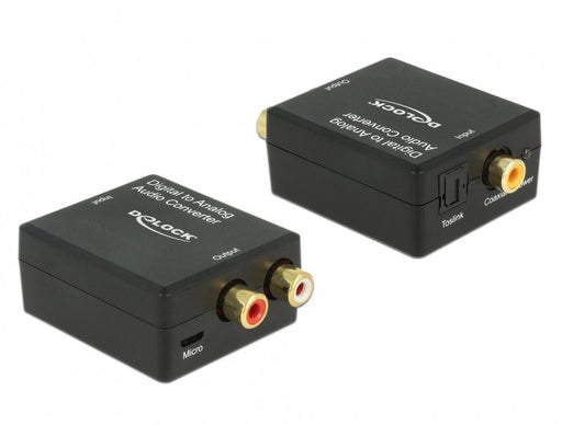 EAN 4043619634774 - DeLOCK 63477 convertidor de audio Negro imagen 1