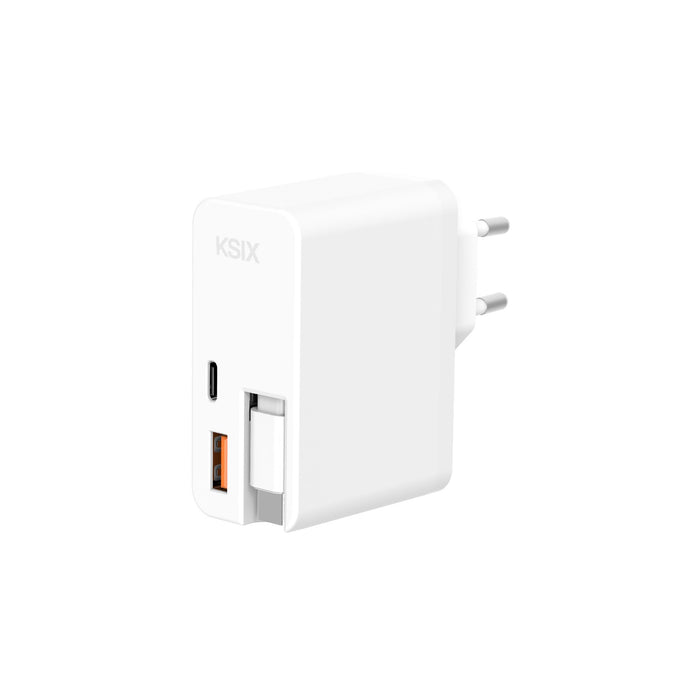 EAN 8427542141190 - Ksix BCD65WB01 cargador de dispositivo móvil Portátil, Smartphone, Tableta Blanco Corriente alterna Carga imagen 2
