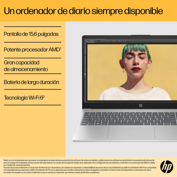 EAN 198701535218 - HP 15-fc0099ns AMD Ryzen™ 7 7730U Portátil 39,6 cm (15.6") Full HD 16 GB DDR4-SDRAM 512 GB SSD Wi-Fi 6 (80 imagen 4
