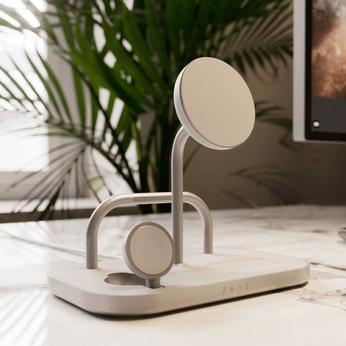 Zens 4 In 1 Inalámbrico Cargador Blanco