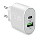 EAN 8018417324079 - SBS TETRPD20W cargador de dispositivo móvil Smartphone, Tableta Blanco Corriente alterna Carga rápida Int imagen 1
