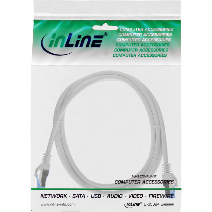 Inline® Patch Cable, Cat.6a, S/Ftp, Tpe (Lszh), Cca, Gris, 1.5m