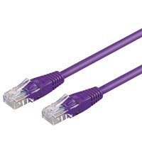 Cat 6 Patch Cable, U/Utp, Violet, 2 M - Cca Material