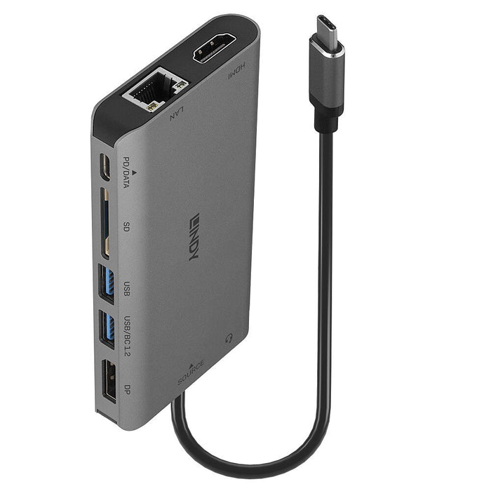 EAN 4002888433235 - Lindy 43323 base para portátil y replicador de puertos Alámbrico USB 3.2 Gen 1 (3.1 Gen 1) Type-C Negro,  imagen 1