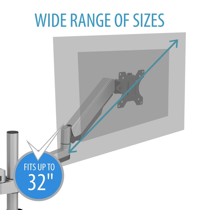 V7 Soporte Para Monitores Con Ajuste Manual Doble